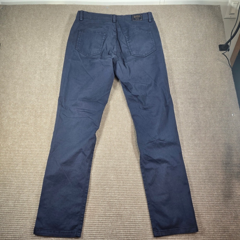 Brooks Brothers Mens 34x32 Navy Blue Slim Fit Stretch 5-Pocket Chino Pants - Picture 6 of 7